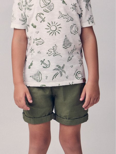 Bermuda Verde Militar de Sarja