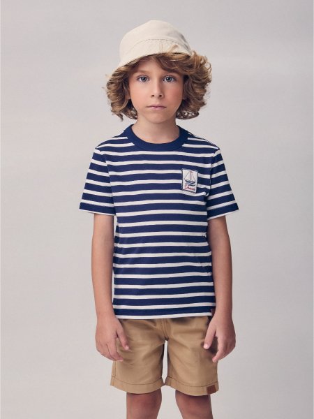 Conjunto Listrado com Patch