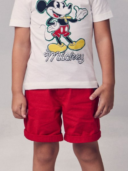 Bermuda Vermelha de Sarja