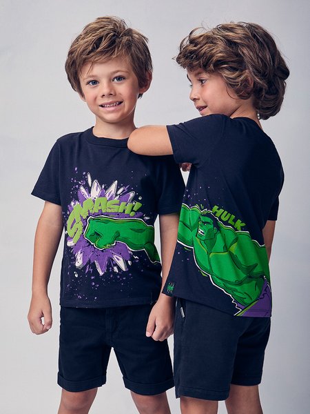 Camiseta Preta do Hulk