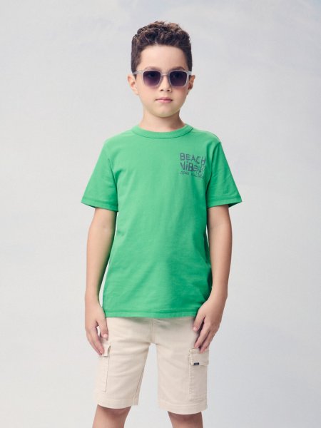 Camiseta Infantil Manga Curta Beach Vibe