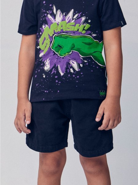 Bermuda Infantil de Sarja e Moletom