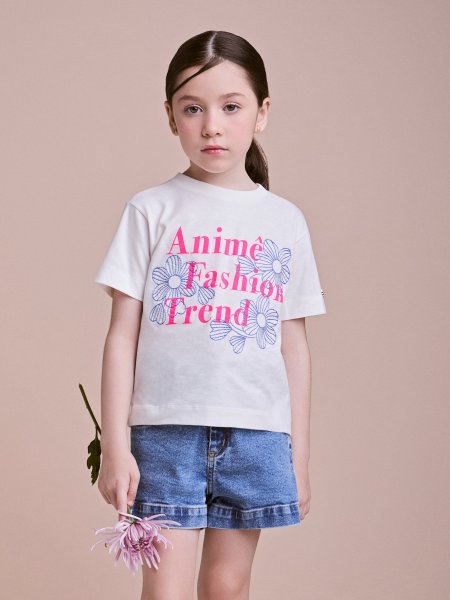 Blusa Infantil com Bordado Floral