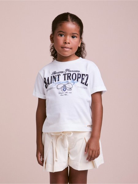 T-Shirt Infantil Summer Days com Strass