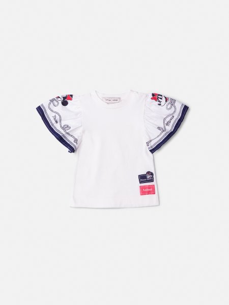 Blusa Infantil da Minnie com Mangas Evasê