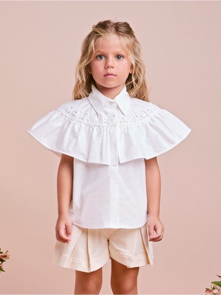 Camisa Infantil com Babados
