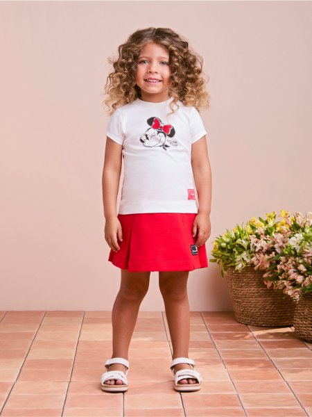 Conjunto Infantil Vermelho da Minnie