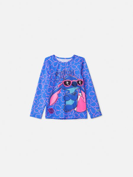 Blusa Infantil com Proteção Uv do Stitch