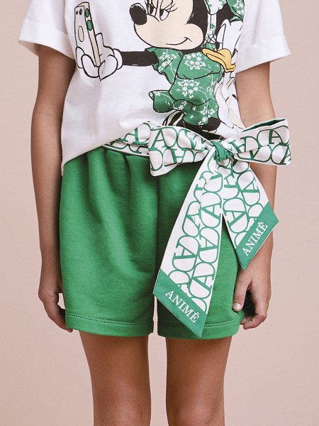 Short Infantil com Laço Estampado