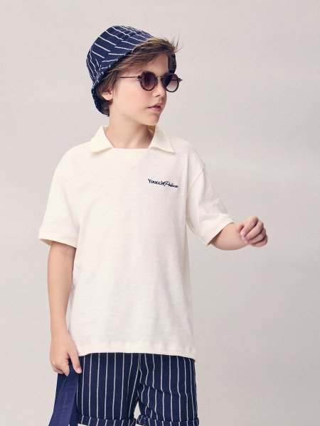 Camisa Casual com Bordado Youccie