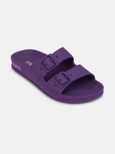 Sandália Roxa Menina com Fivelas