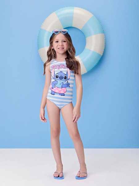 Maiô Listrado do Stitch e Angel