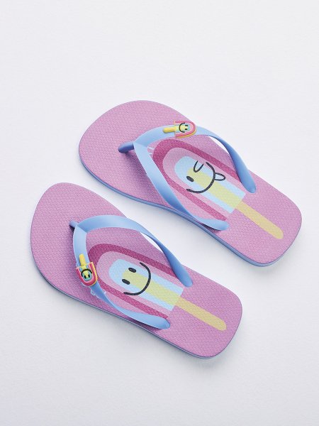 Chinelo Menina Flip com Patch de Picolé