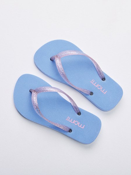 Chinelo Menina Flip com Tiras de Brilho