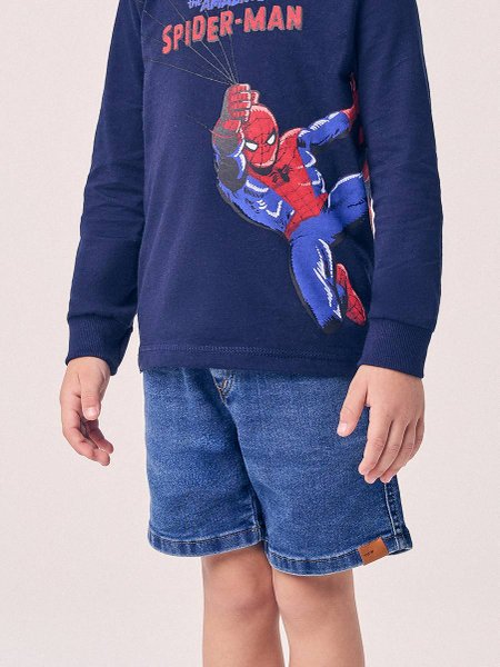 Bermuda Menino Youccie Jeans Infantil com Cadarço