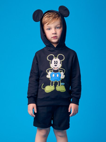 Casaco Menino Youccie Infantil de Moletom do Mickey