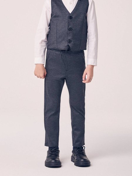 Calça Menino Youccie Infantil em Stretch com Cadarço