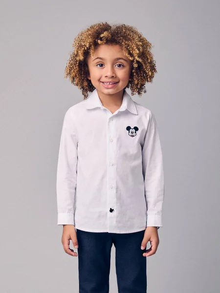 Camisa Menino Youccie Casual Infantil do Mickey Mouse