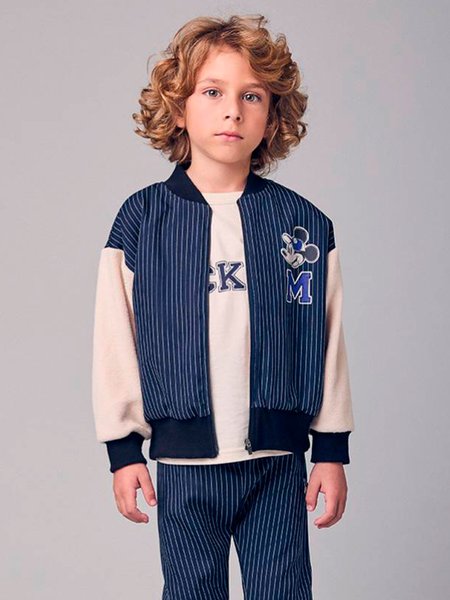 Jaqueta Menino Youccie Bomber Infantil com Patch do Mickey