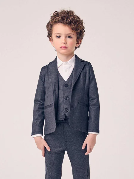 Blazer Menino Youccie Casual Infantil Preto