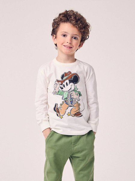 Camiseta Menino Youccie Infantil do Cowboy Mickey