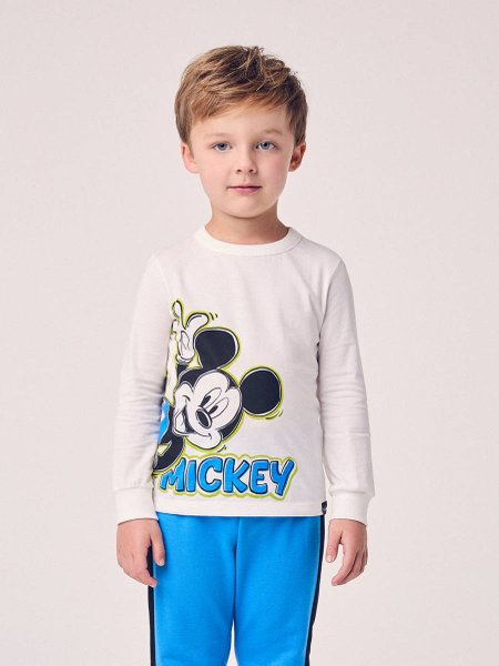 Camiseta Menino Youccie Infantil Off White do Mickey