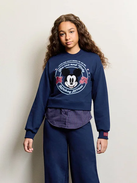 Casaco Feminino Authoria do Mickey com Barra Listrada