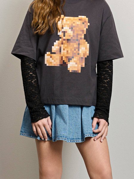 Short Saia Feminina Authoria Jeans Pregas