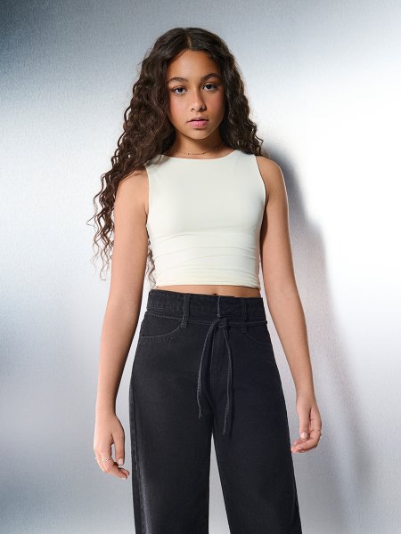 Top Feminino Authoria Off White com Alças