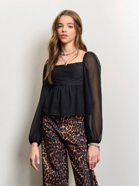 Top Feminino Authoria de Alfaiataria com Pedraria