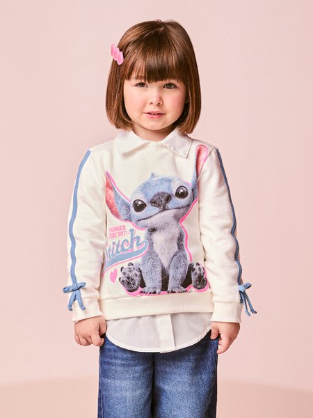 Casaco Infantil Menina do Stitch com Lacinhos