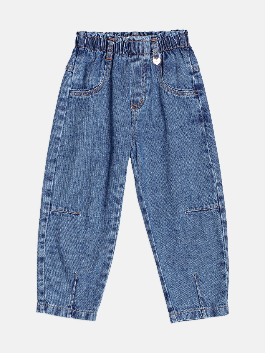 Calça Infantil Menina Jeans com Pingente