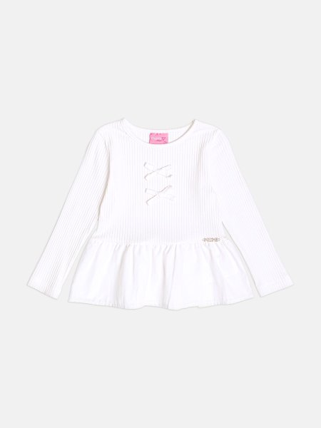 Blusa Menina Infantil Canelada com Lacinhos