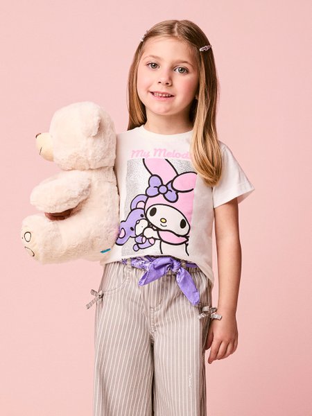 Blusa Menina Infantil Off White da My Melody