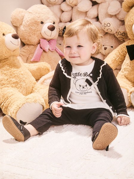 Conjunto Infantil Menina de Ursinha com Babadinho