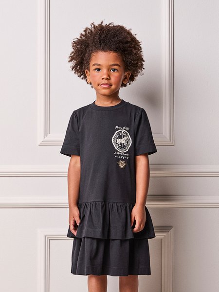 Vestido Infantil Menina Animê com Babados