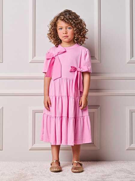 Vestido Infantil Menina Animê com Máxi Laços