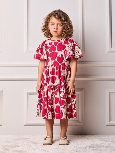 Vestido Infantil Menina Animê da Minnie Disney