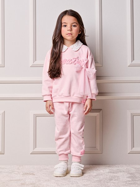 Conjunto Infantil Menina Animê e Lettering de Tule