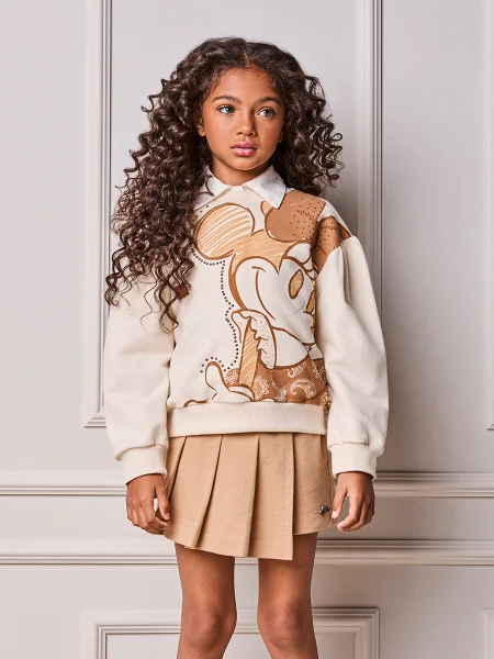 Casaco Infantil Menina Animê da Minnie com Strass