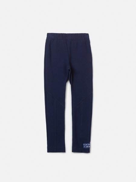 Calça Infantil Menina Animê Legging Marinho com Recortes