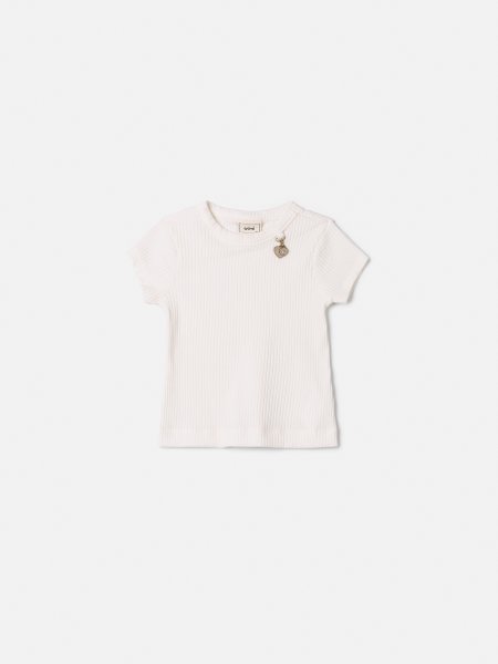 Blusa Infantil Menina Animê Canelada com Pingente