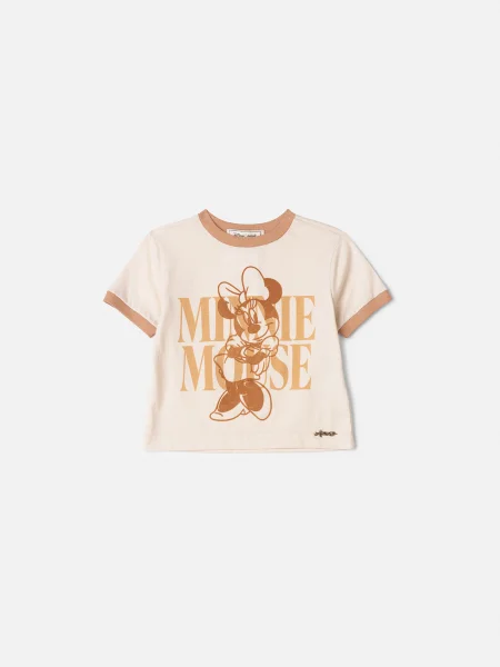 Blusa Infantil Menina Animê com Estampa Dupla da Minnie