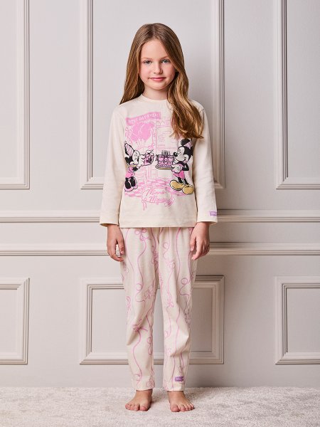 Conjunto Infantil Menina Animê de Pijama B-day do Mickey