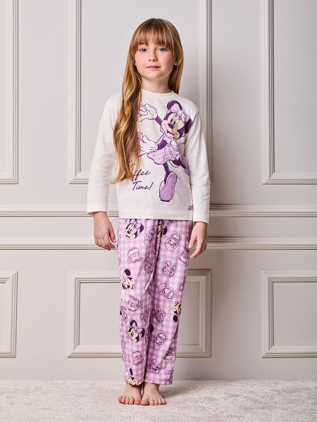 Conjunto Infantil Menina Animê de Pijama Vichy It's Coffe Time
