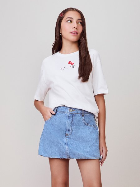 T-Shirt Off White da Hello Kitty