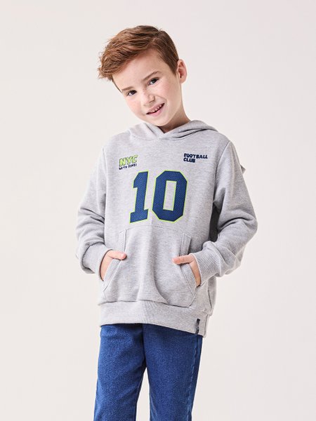 Casaco Infantil Menino Bimbi Football Club com Bolso Canguru