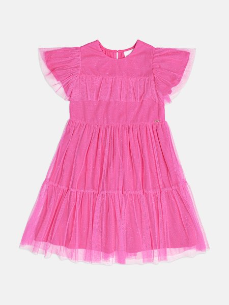 Vestido Infantil Menina de Tule com Glitter