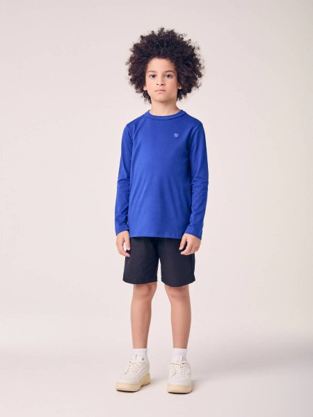 Camiseta Menino Youccie Infantil Azul Básica