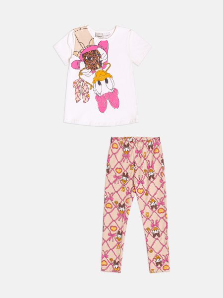 Conjunto Infantil Menina Manga Curta da Daisy Duck